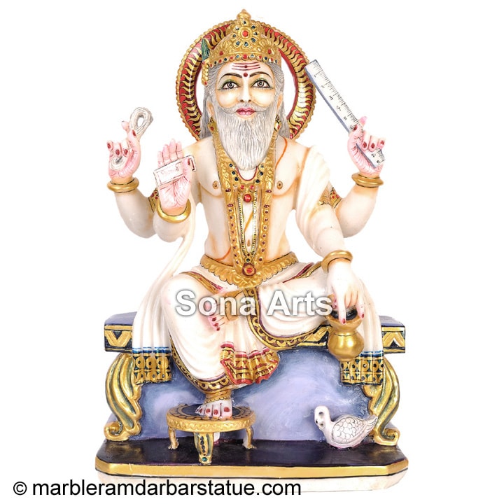 Marble Vishwakarma ji Statues
