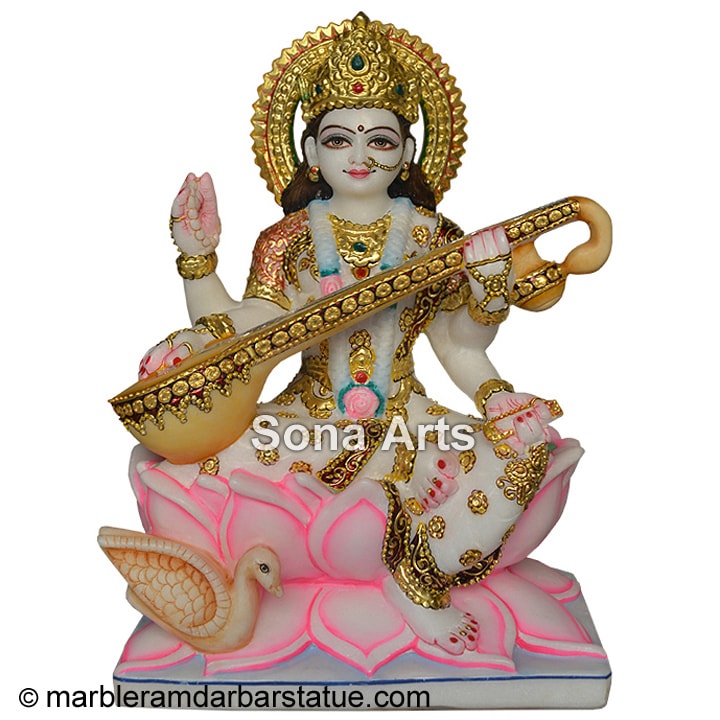 Marble Saraswati Maa Idol