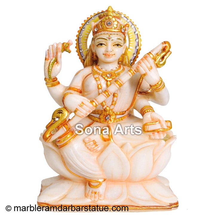 Marble Statue of Saraswati maa