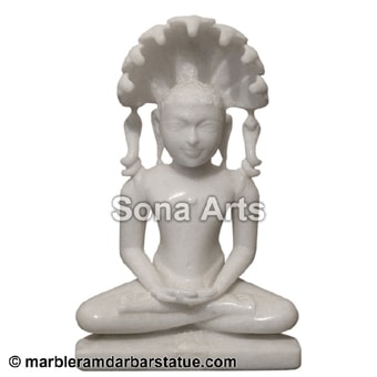 Marble Jain Parasnath Statue