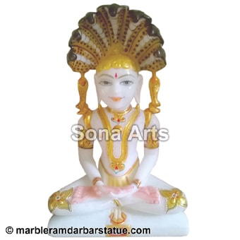 Marble Jain Parasnath Statue