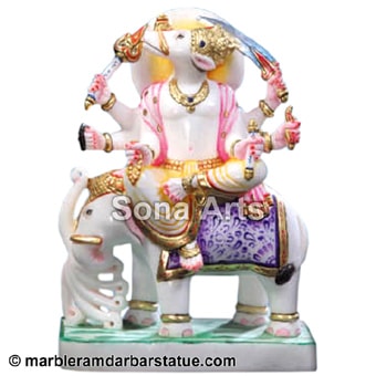 Marble Manibhadra Veer Murti