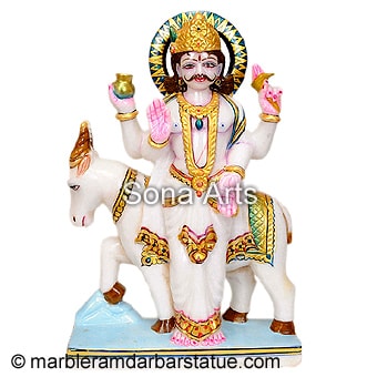 Marble Chandra Navagraha Statue
