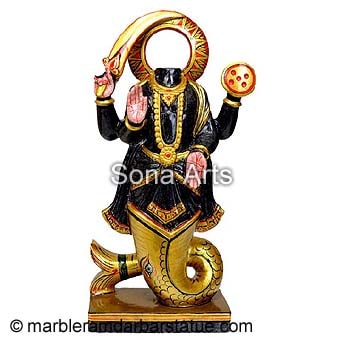 Marble Ketu Navagraha Statue