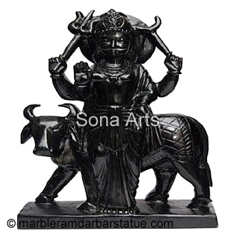 Marble Standing Shani Statue