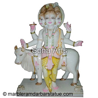 Lord Dattatreya Marble Statue for Sale