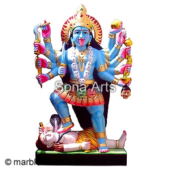 Black Marble Kali Mata Statue