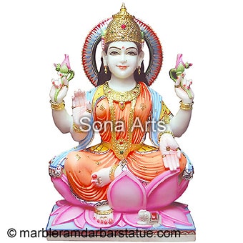White Marble Lakshmi Moorti