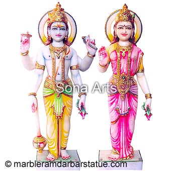 Laxmi Narayan Marble Statues
