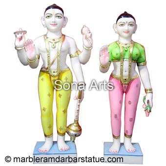 Iskcon Vishnu Laxmi Statue
