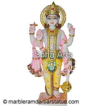 Marble Vishnu Sculpture