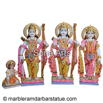 White Marble Ram Darbar Statue