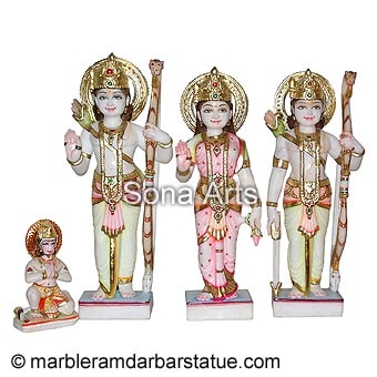 White Makrana Marble Ram Darbar