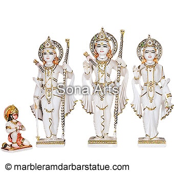 Marble ram darbar deities