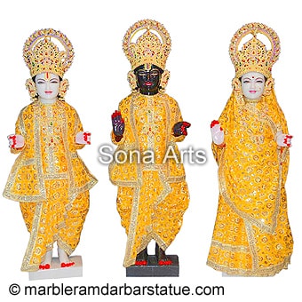 Buy Iskcon ram darbar marble statue