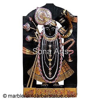 Marble Shrinath ji Moorti
