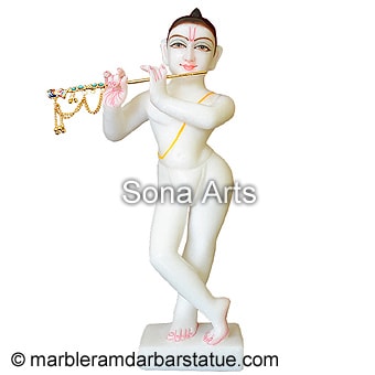 White Iskcon Krishna Idols