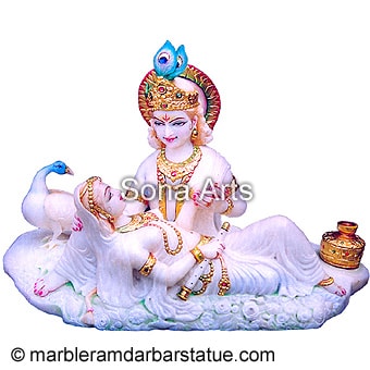 Marble Radhe Krishna Idol