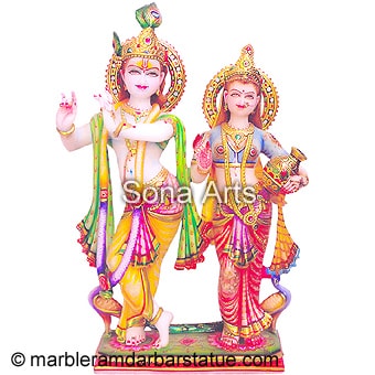 white Marble Radha krishna idol online purchase
