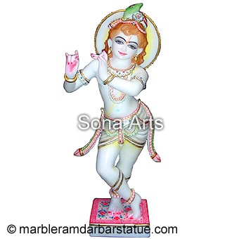 White Krishna Statue