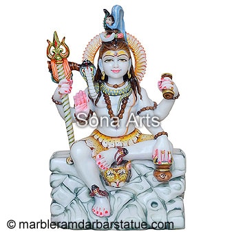 Marble Shivji Statue Moorti