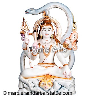 Lord Shiva Marble Statue for Sale