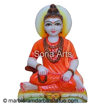 White Marble Sripada Srivallabha Statue