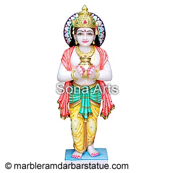 White Marble Kuber Statue