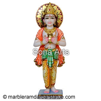 Lord Kuber Marble Murti