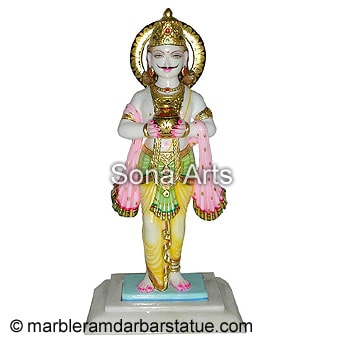 Marble Bhagwan Kuber Statue