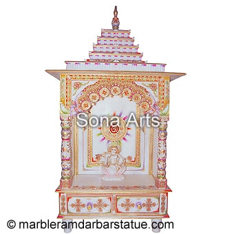White Marble Temple with painting
