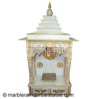 White Pooja Mandir